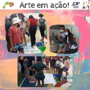 Arte em Ação! Atividade de Pintura.