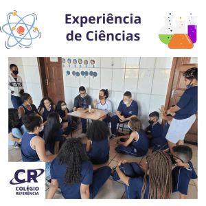 Experiência de Ciências da turma do 7º ano