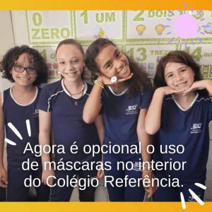O uso de máscara na escola agora é opcional